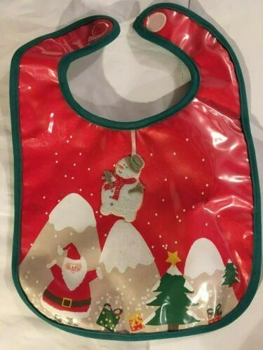 Bavoir Plastifié De Noël Pour Bebe / Enfant